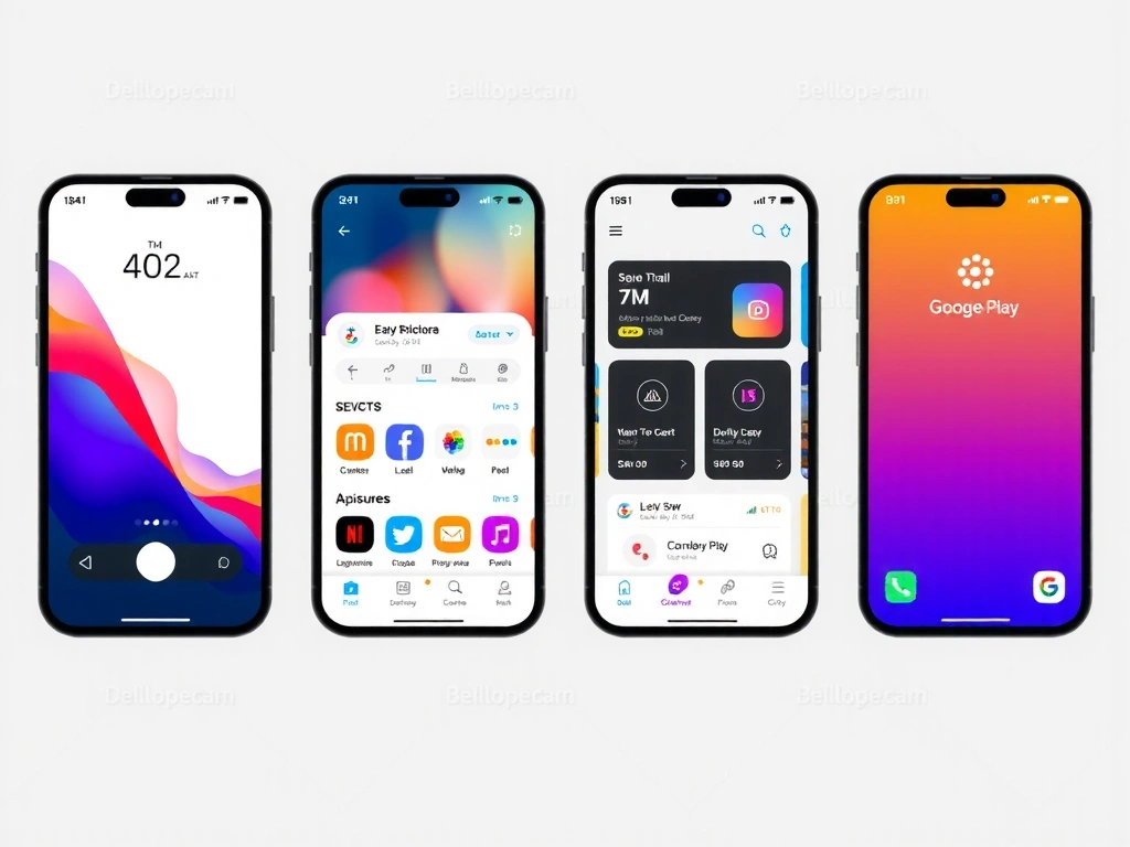 Mobile app interface design