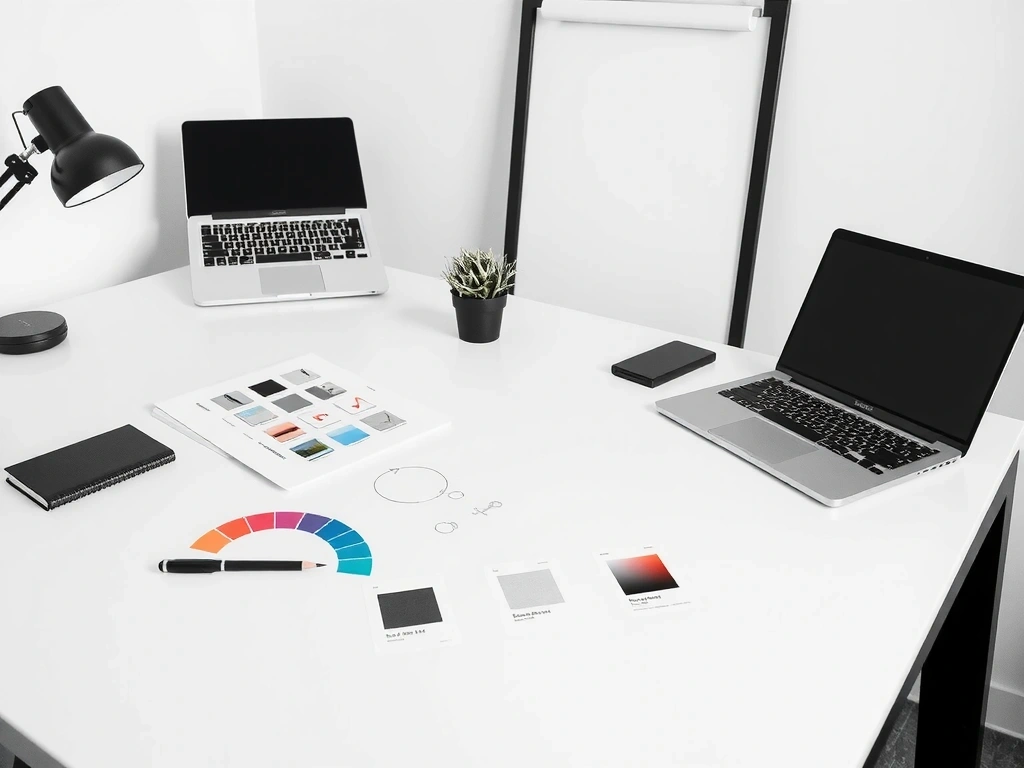 Modern digital solutions workspace